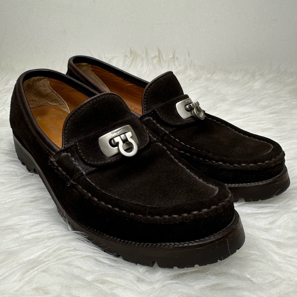 Salvatore Ferragamo Women’s Suede Loafers Size 5.5